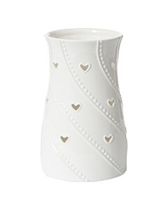 Yankee Candle White Hearts Jar Holder